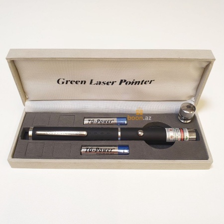 Лазерная указка в виде ручки Green laser pointer pen (1км)